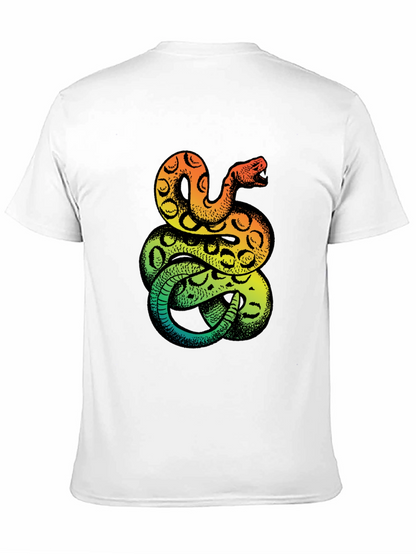Snake Print T-Shirt - Bold Graphic Tee