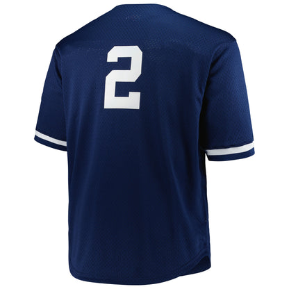 Derek Jeter New York Yankees Mitchell &amp;amp; Ness Big &amp;amp; Tall Cooperstown Mesh Batting Practice Jersey - Navy