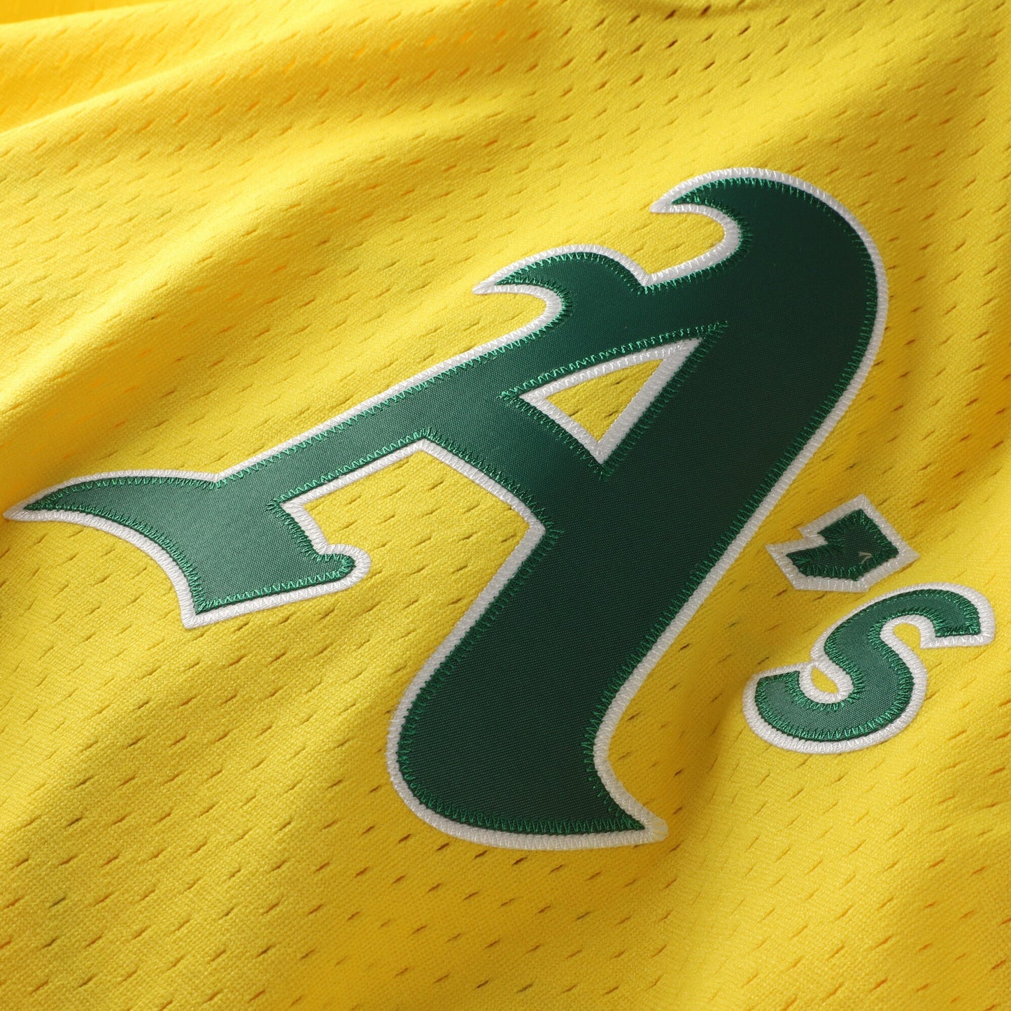 Rickey Henderson Athletics Mitchell &amp;amp; Ness Authentic Batting Practice Jersey - Yellow
