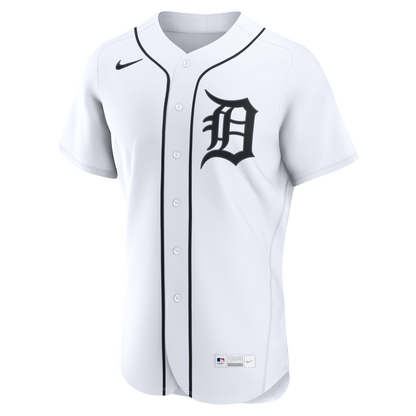 Detroit Tigers Nike Home Authentic Custom Jersey - White