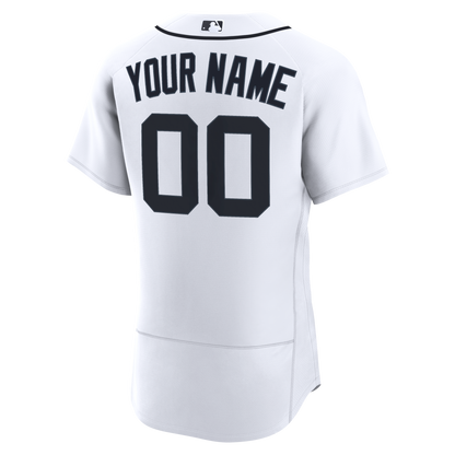 Detroit Tigers Nike Home Authentic Custom Jersey - White