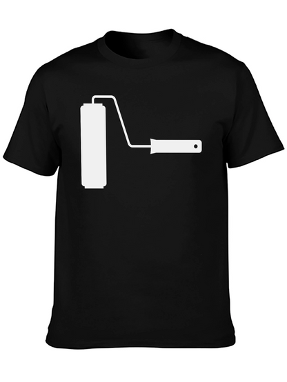 Paint Roller Graphic T-Shirt - Painter DIY Tee
