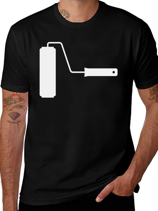Paint Roller Graphic T-Shirt - Painter DIY Tee