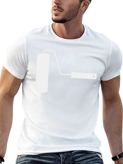 Paint Roller Graphic T-Shirt - Painter DIY Tee