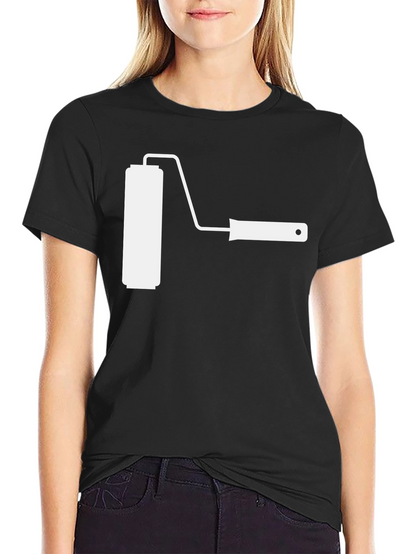Paint Roller Graphic T-Shirt - Painter DIY Tee
