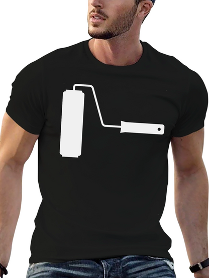 Paint Roller Graphic T-Shirt - Painter DIY Tee