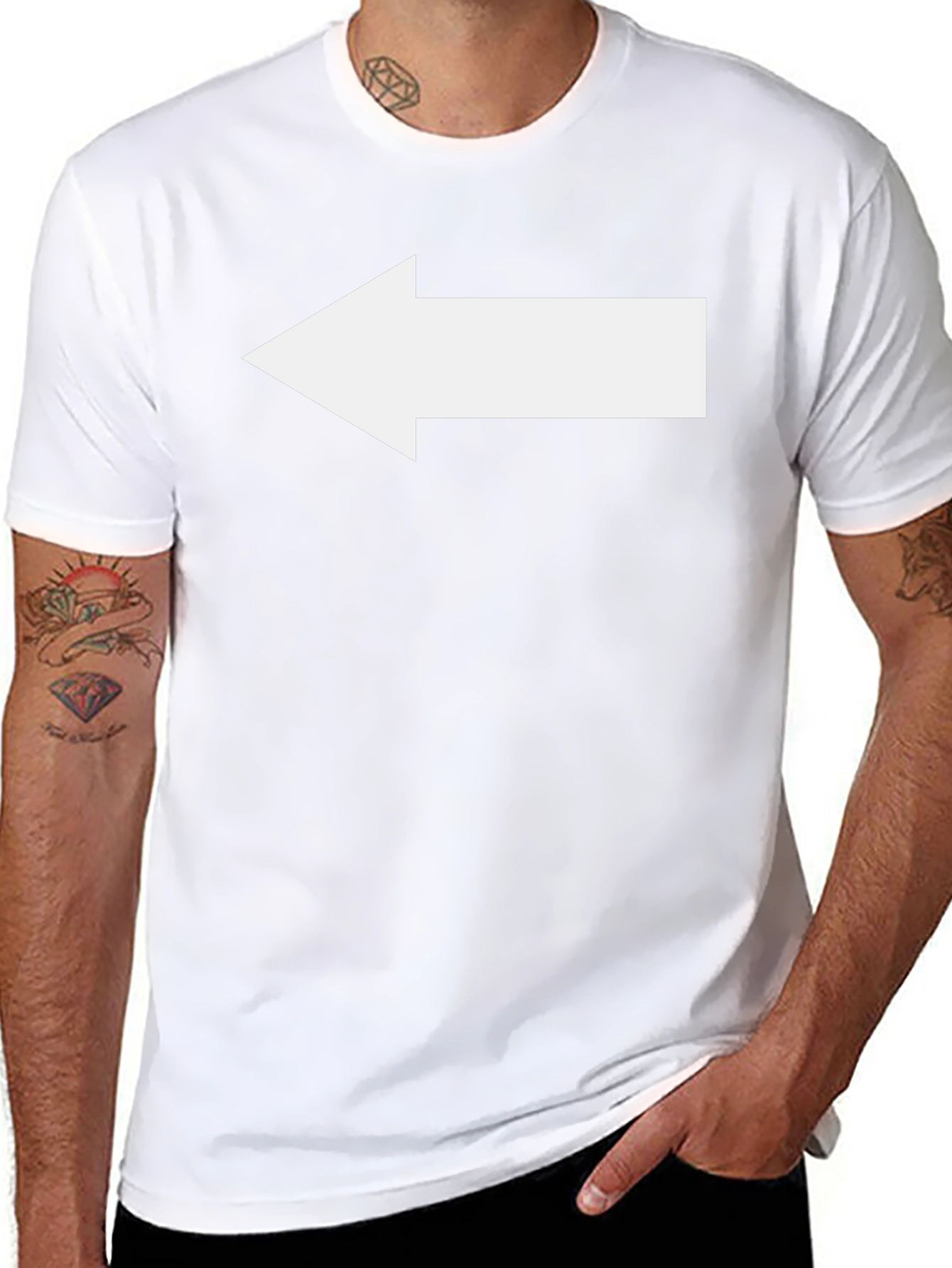 Arrow Graphic T-Shirt - Black