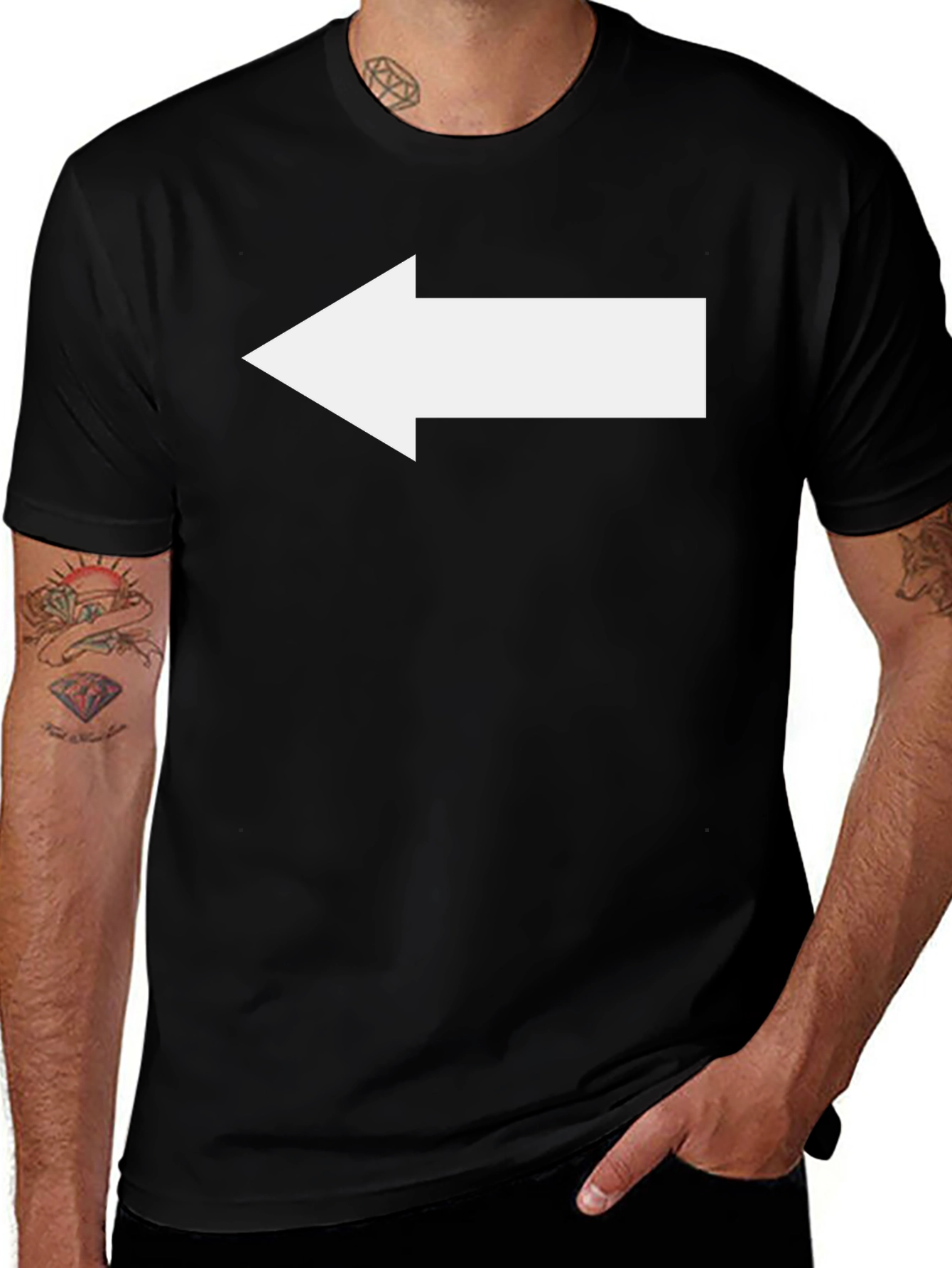 Arrow Graphic T-Shirt - Black