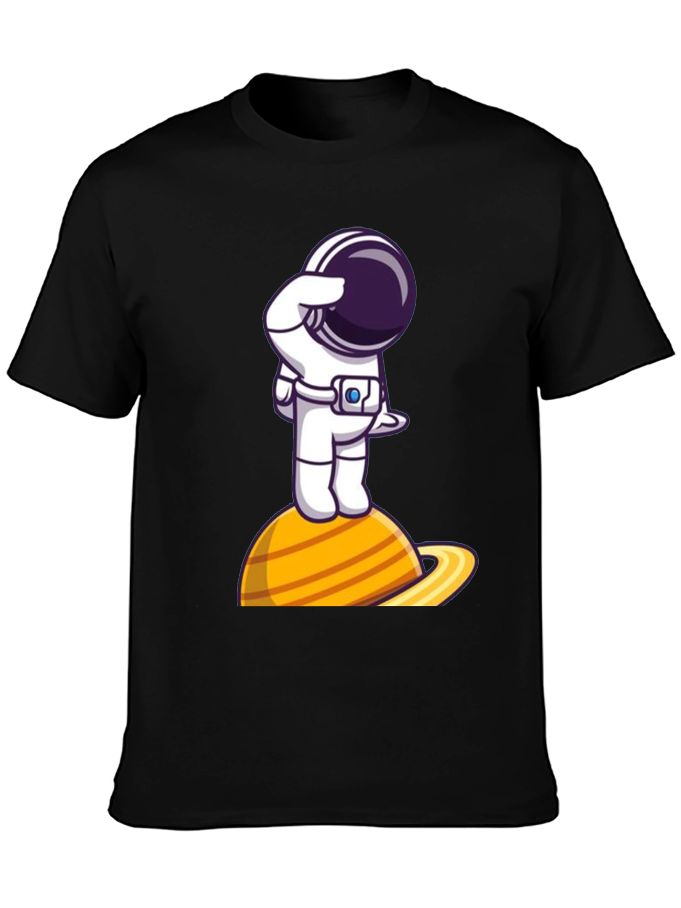 Astronaut on Saturn Graphic Tee