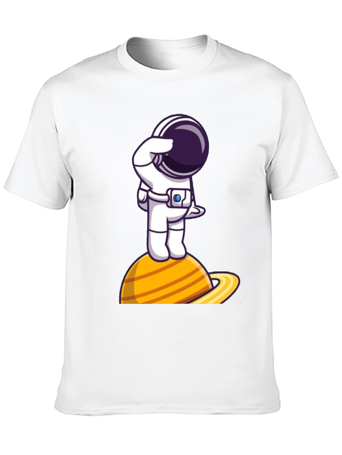 Astronaut on Saturn Graphic Tee