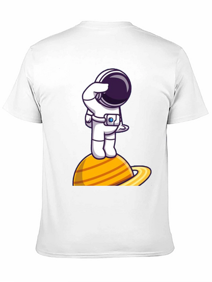 Astronaut on Saturn Graphic Tee