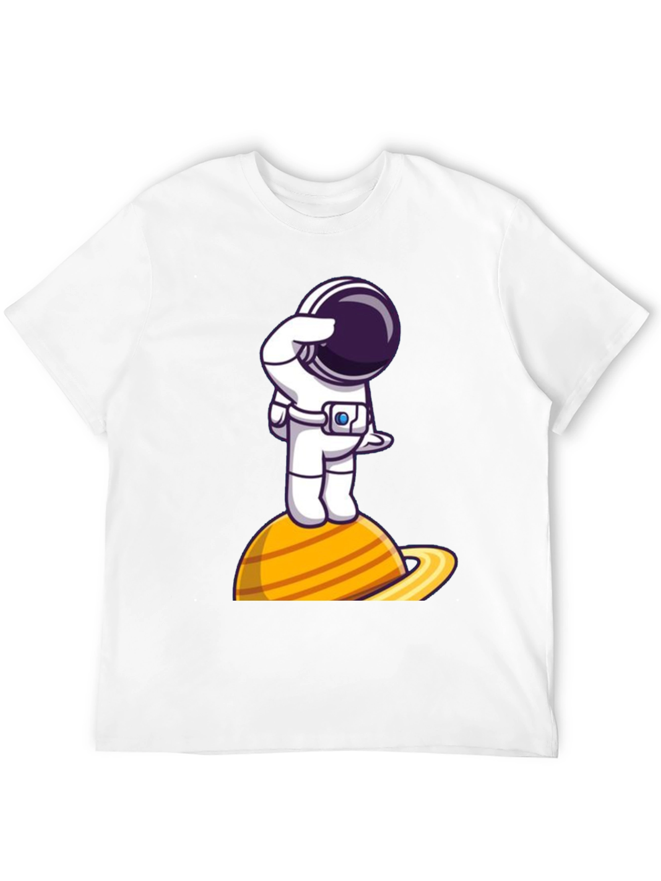 Astronaut on Saturn Graphic Tee