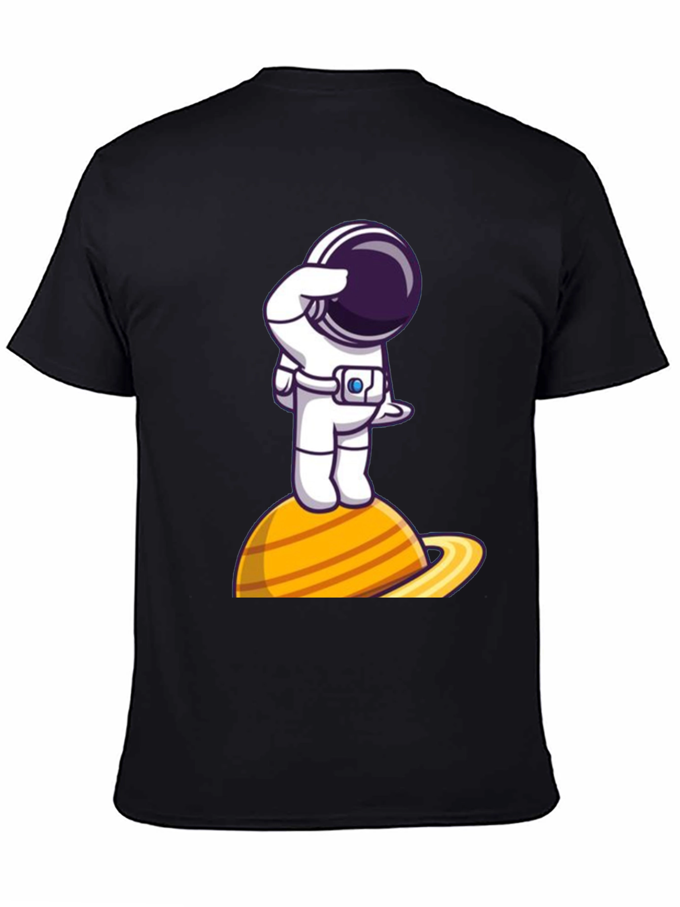 Astronaut on Saturn Graphic Tee