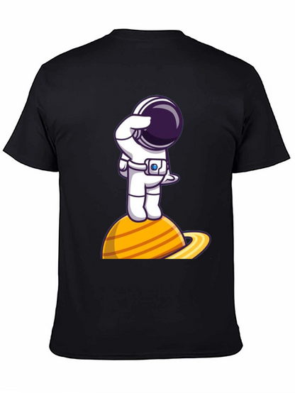 Astronaut on Saturn Graphic Tee