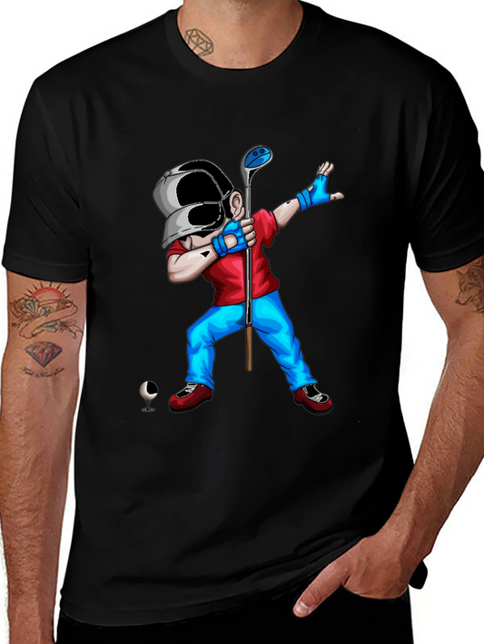Dabbing Golfer Graphic Tee - Unique Style