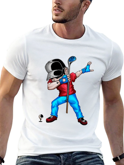 Dabbing Golfer Graphic Tee - Unique Style