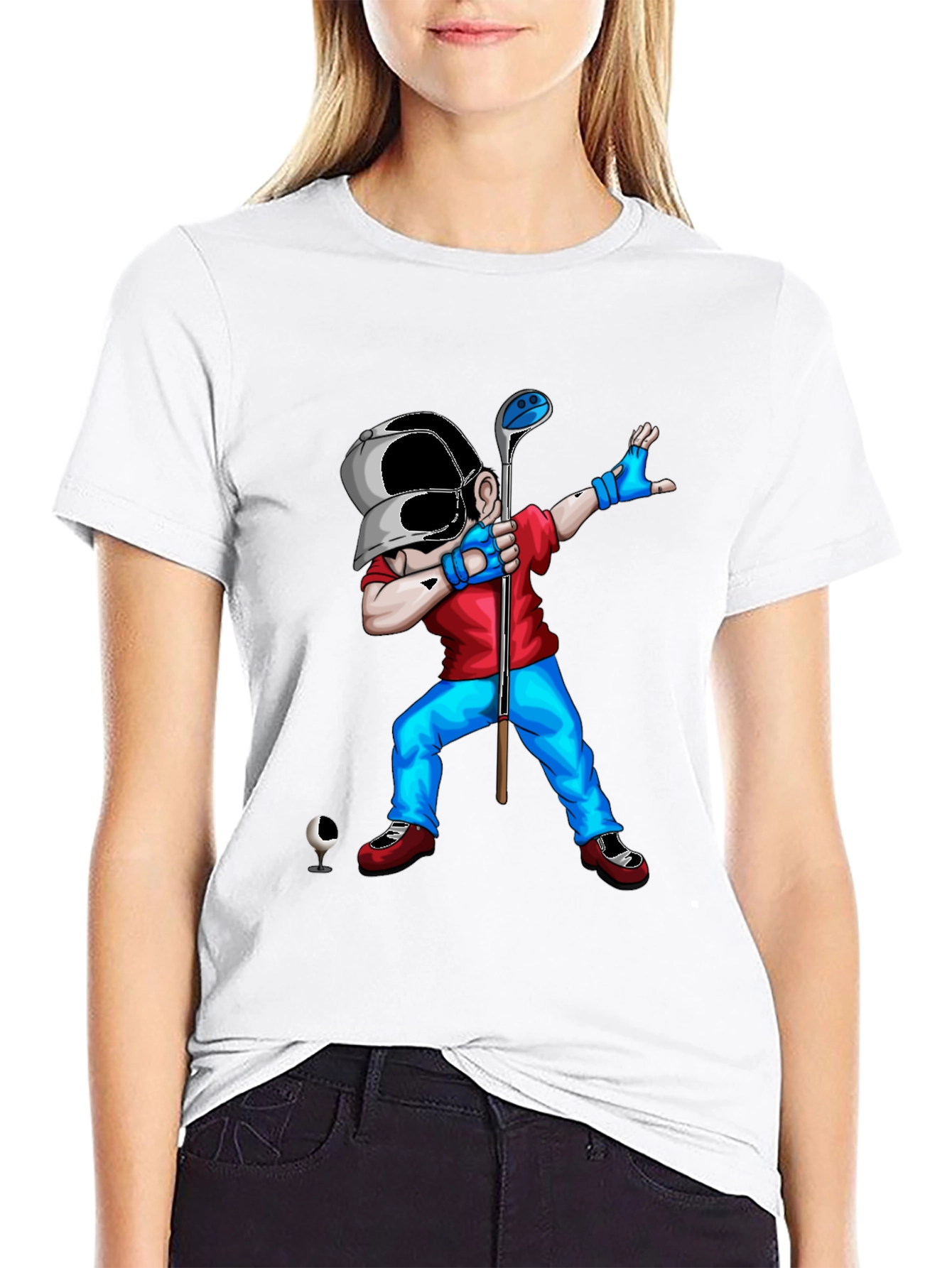 Dabbing Golfer Graphic Tee - Unique Style