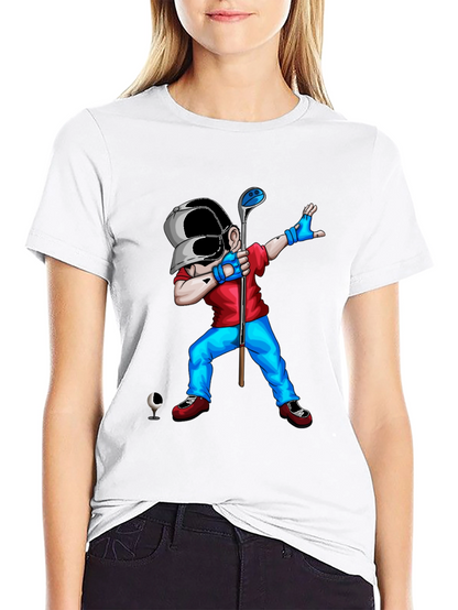 Dabbing Golfer Graphic Tee - Unique Style