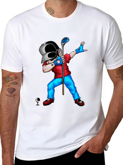 Dabbing Golfer Graphic Tee - Unique Style