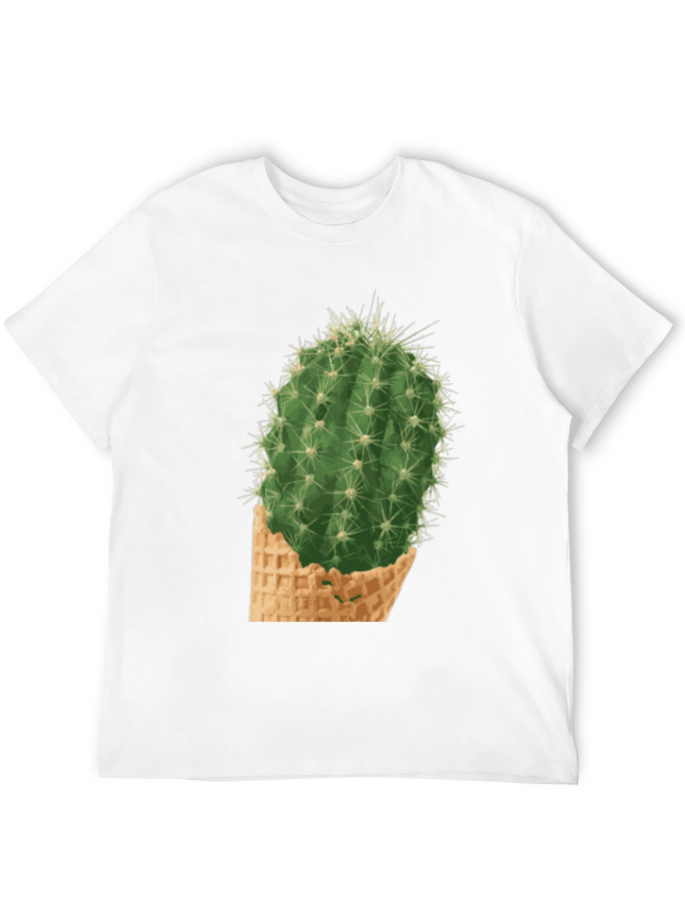 Cactus Cone Tee - Prickly Funny Graphic T-Shirt