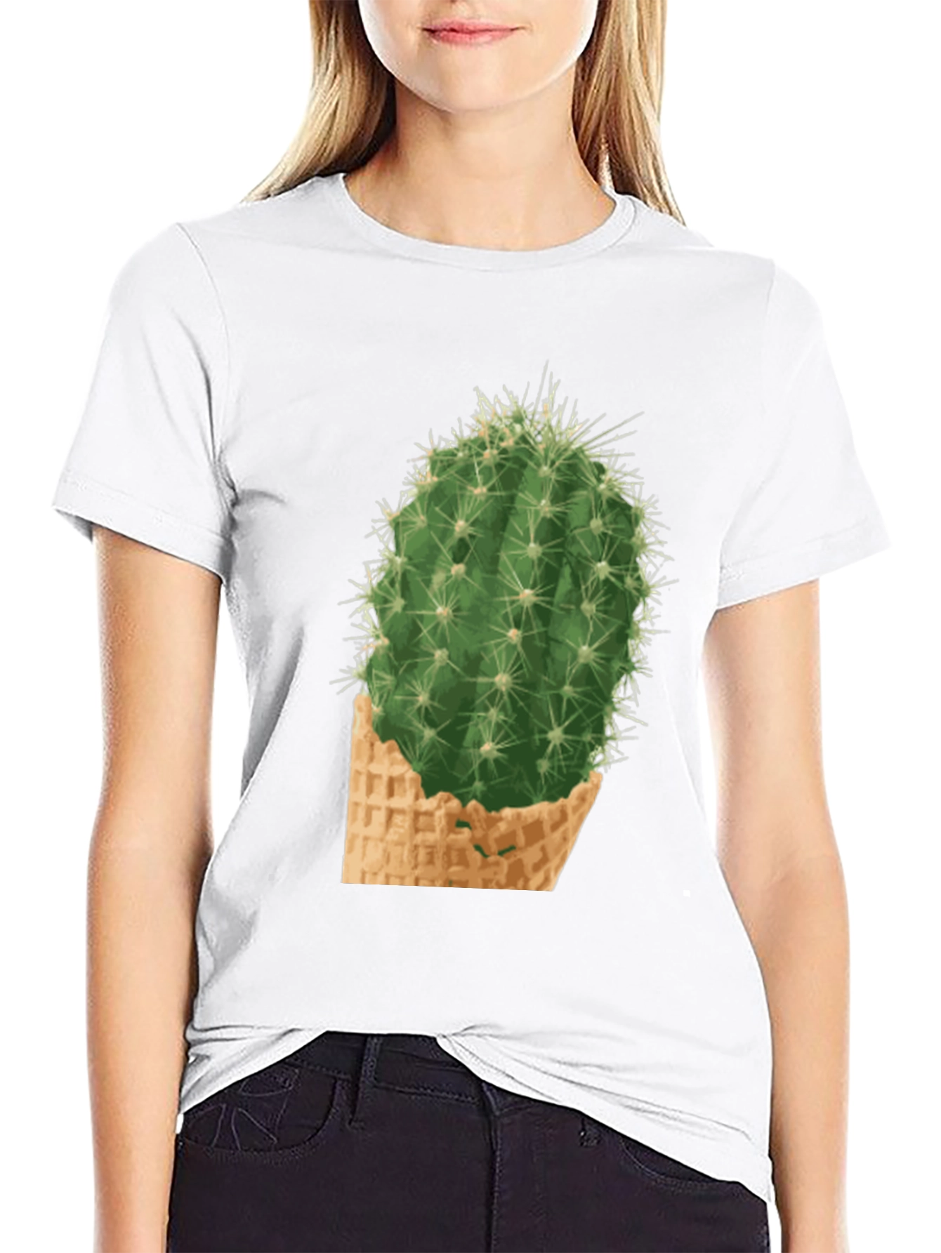 Cactus Cone Tee - Prickly Funny Graphic T-Shirt
