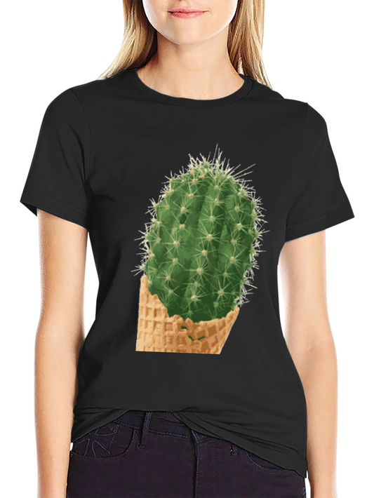 Cactus Cone Tee - Prickly Funny Graphic T-Shirt