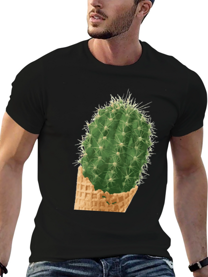 Cactus Cone Tee - Prickly Funny Graphic T-Shirt