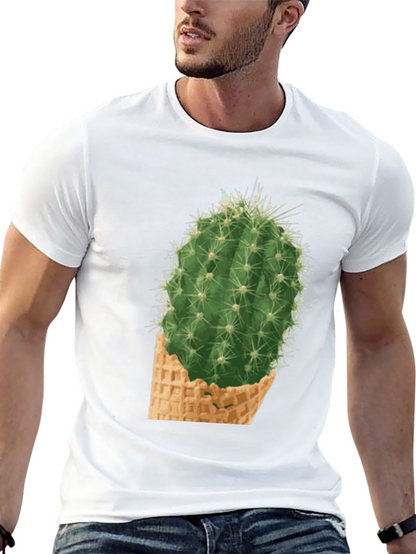 Cactus Cone Tee - Prickly Funny Graphic T-Shirt
