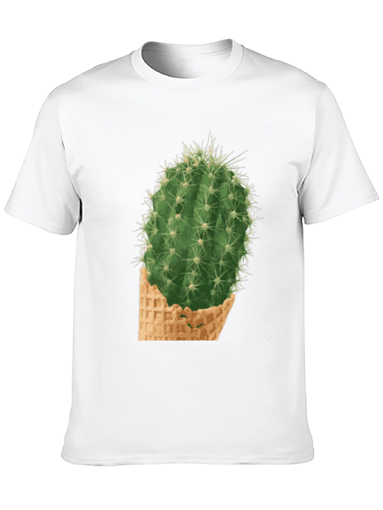 Cactus Cone Tee - Prickly Funny Graphic T-Shirt