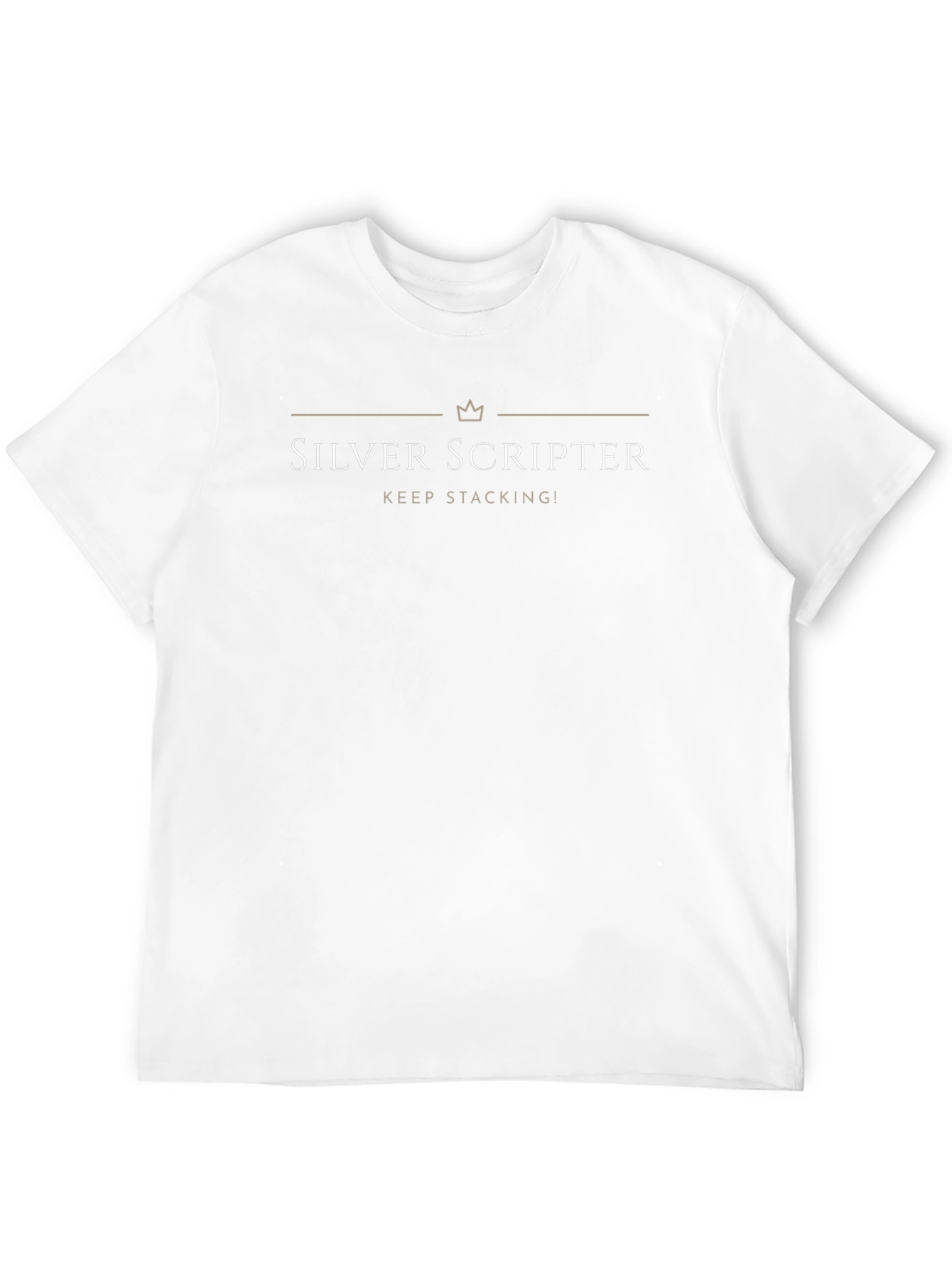Silver Scripter Graphic T-Shirt - Keep Stacking!