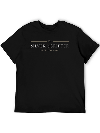 Silver Scripter Graphic T-Shirt - Keep Stacking!
