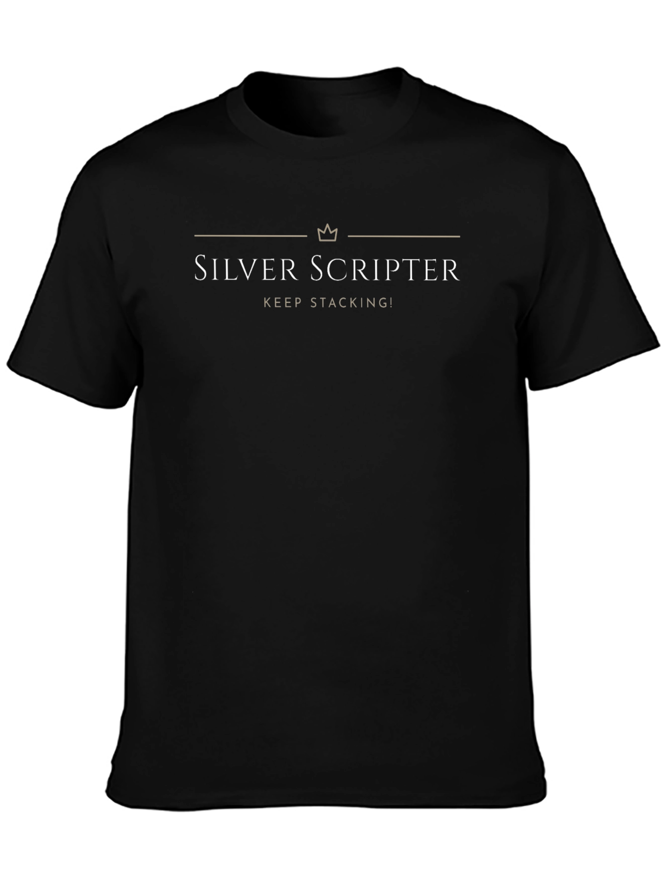 Silver Scripter Graphic T-Shirt - Keep Stacking!
