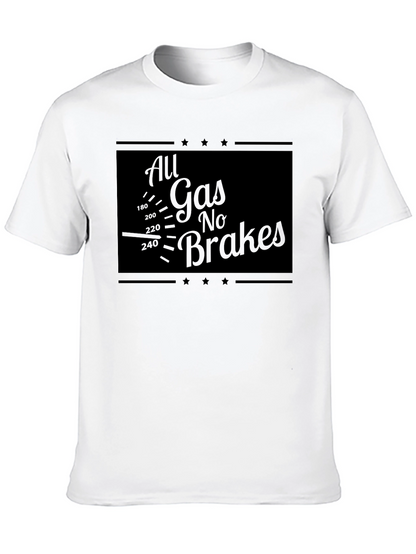 All Gas No Brakes Graphic Tee - Black