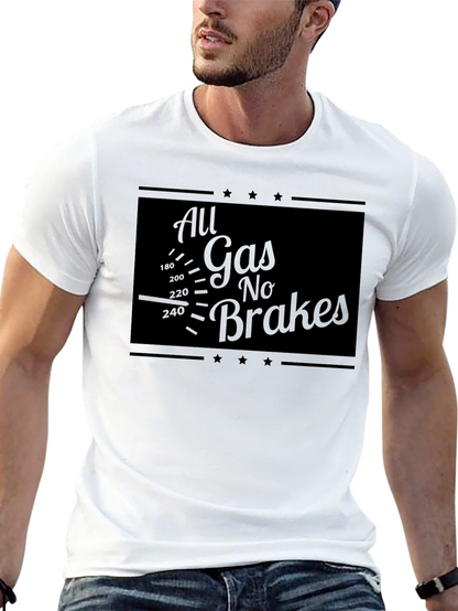 All Gas No Brakes Graphic Tee - Black