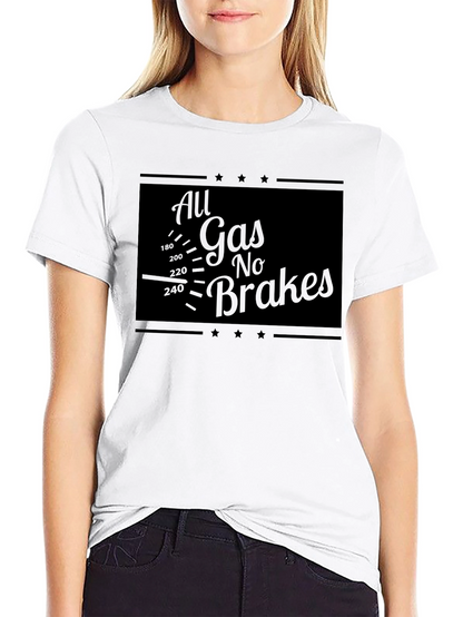 All Gas No Brakes Graphic Tee - Black