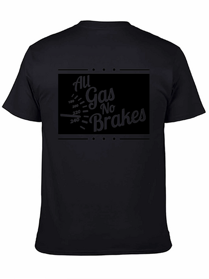 All Gas No Brakes Graphic Tee - Black