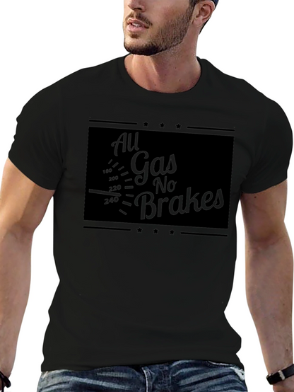 All Gas No Brakes Graphic Tee - Black