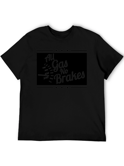 All Gas No Brakes Graphic Tee - Black