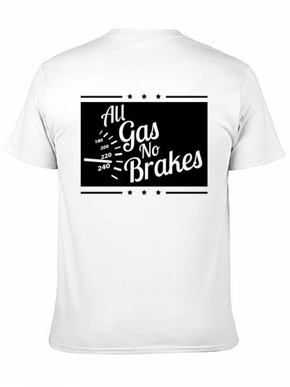 All Gas No Brakes Graphic Tee - Black