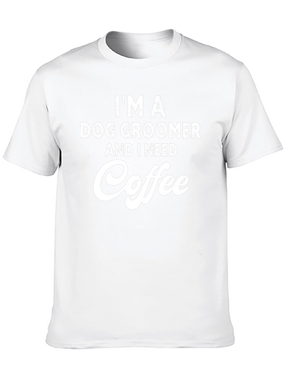 Dog Groomer Coffee T-Shirt - Black