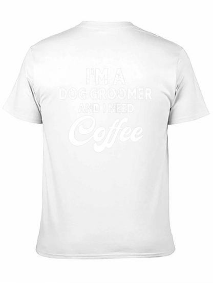Dog Groomer Coffee T-Shirt - Black