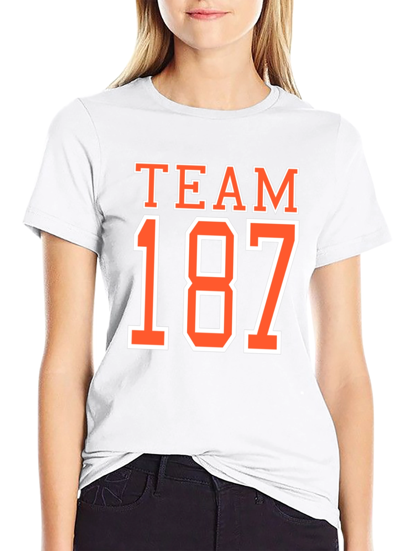 Team 187 Graphic Tee - Black Cotton T-Shirt