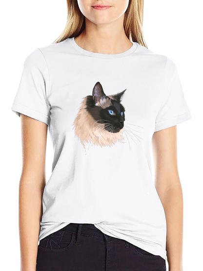 Siamese Cat Portrait T-Shirt