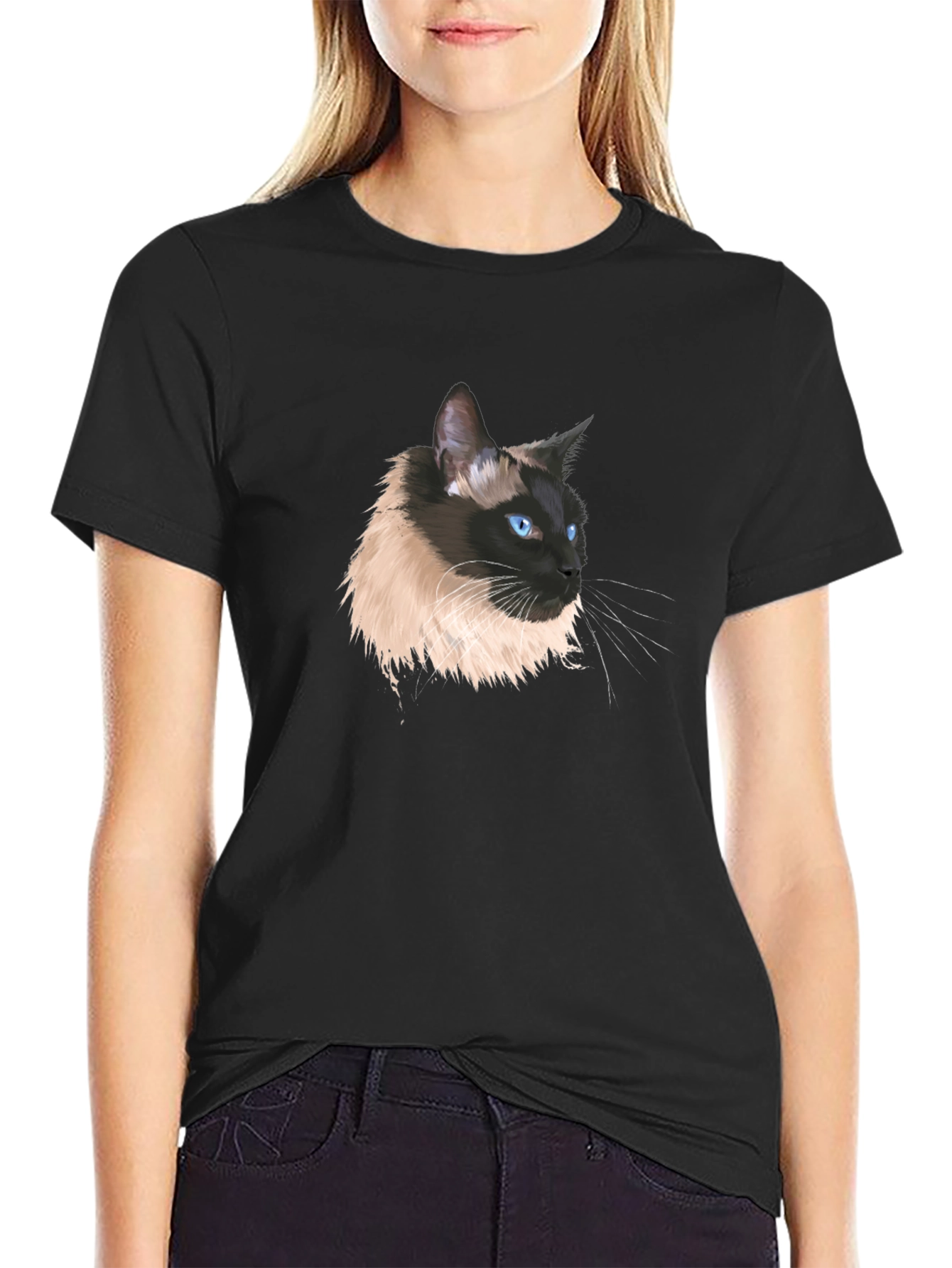 Siamese Cat Portrait T-Shirt