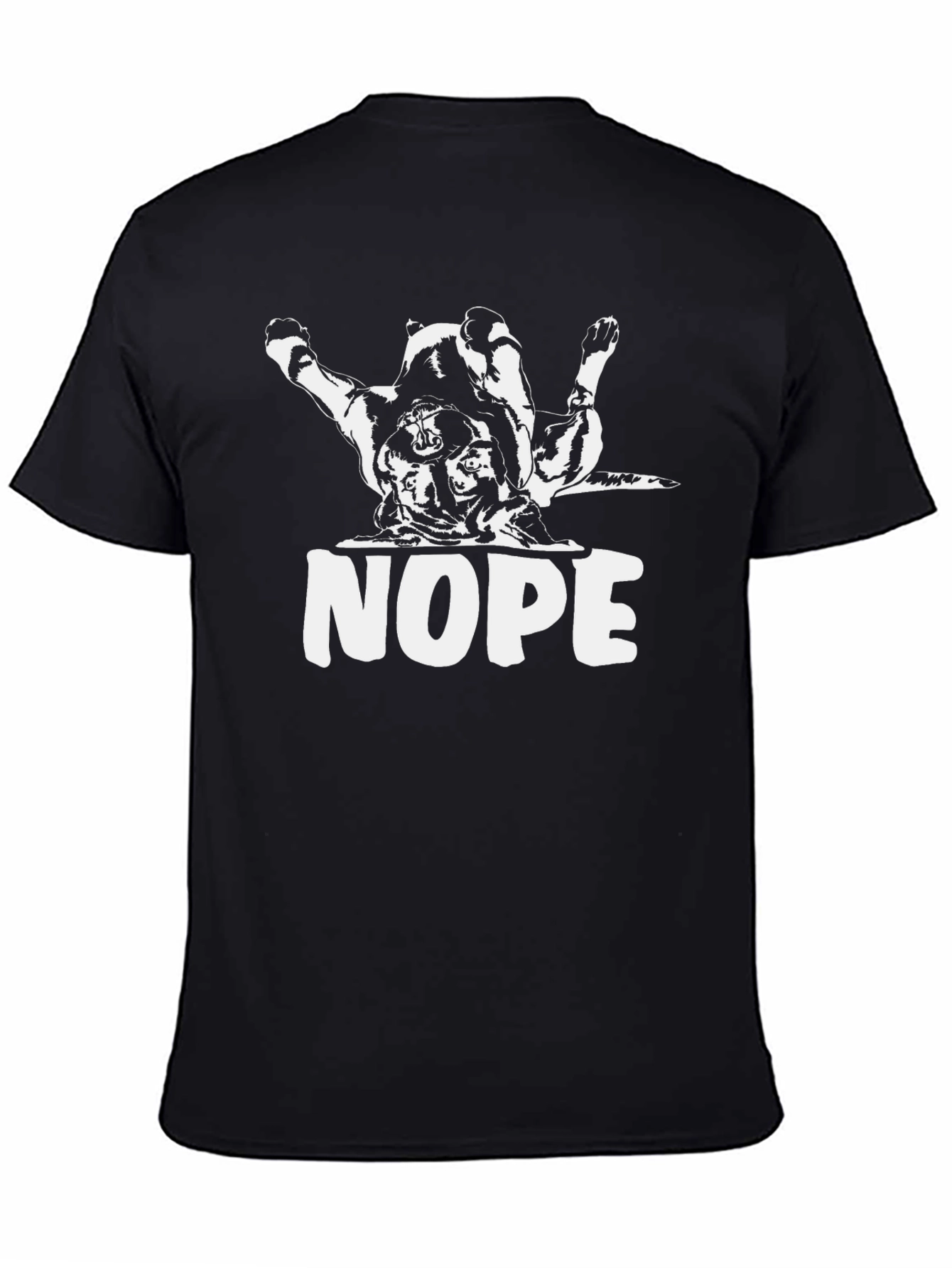 Nope Dog T-Shirt - Funny Graphic Tee