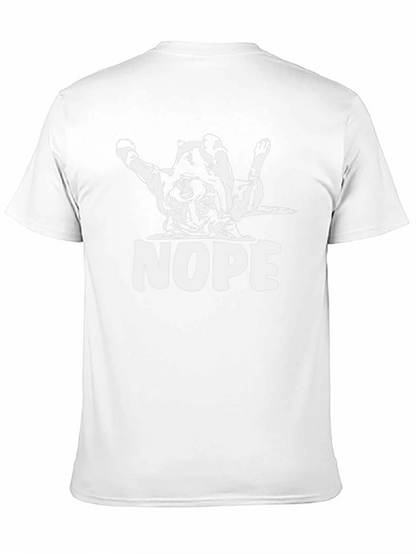 Nope Dog T-Shirt - Funny Graphic Tee
