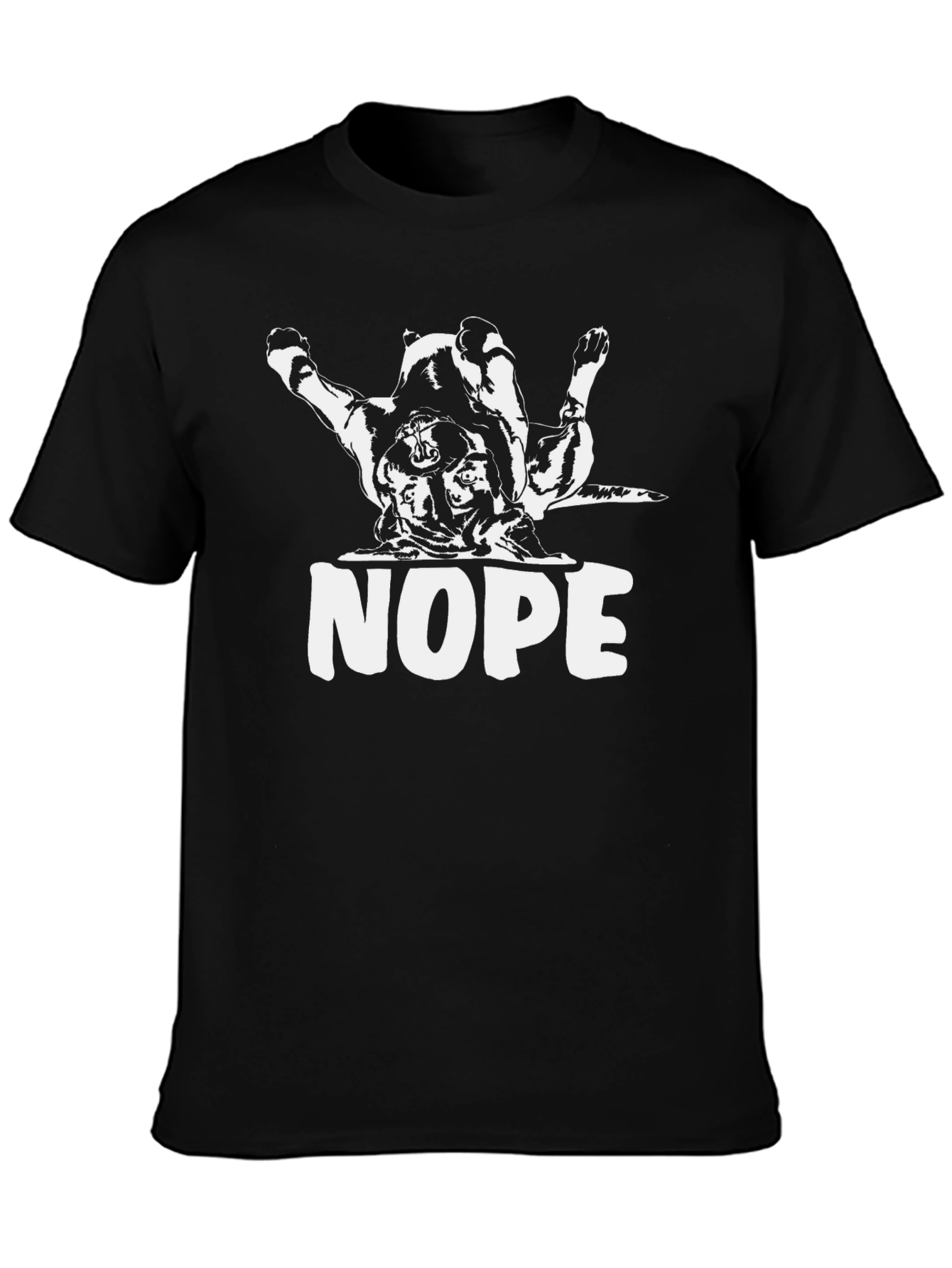 Nope Dog T-Shirt - Funny Graphic Tee