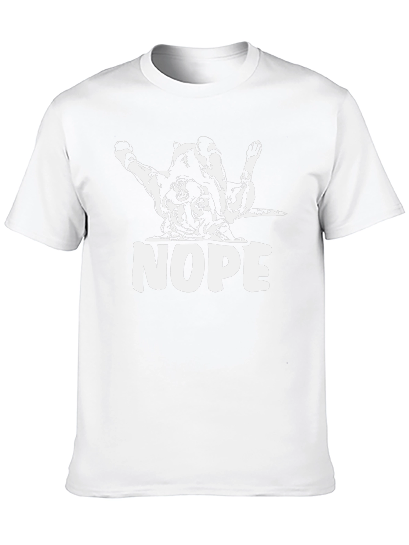 Nope Dog T-Shirt - Funny Graphic Tee
