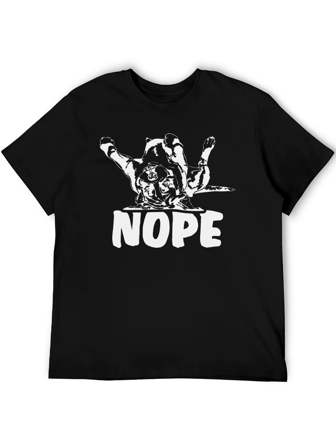 Nope Dog T-Shirt - Funny Graphic Tee