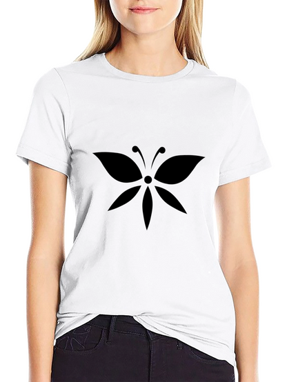 Butterfly Graphic Black T-Shirt